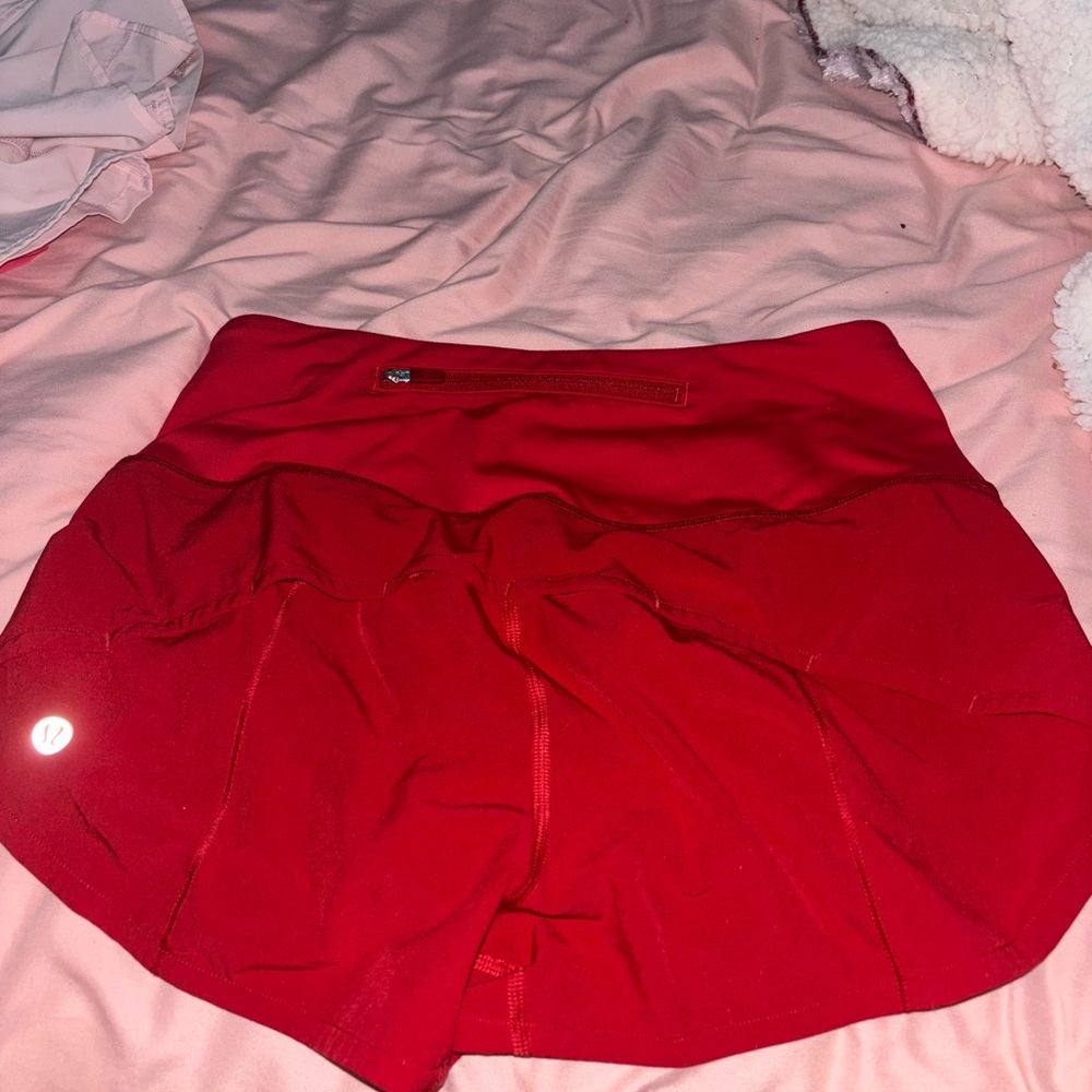Lululemon Women's Red Athletic Shorts size 4